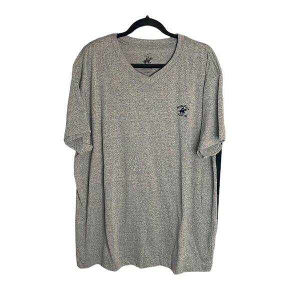 Polo Men’s grey v-neck T-shirt size XL - Picture 1 of 7